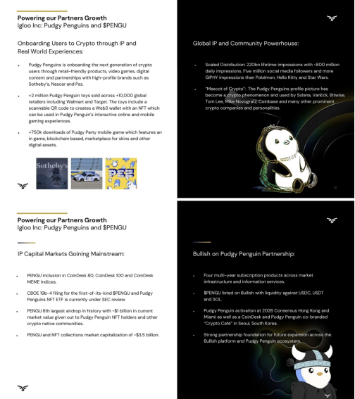 Pudgy Penguins & $PENGU登陆华尔街：纽交所上市公司Bullish财报正式展示，开启机构投资新时代
